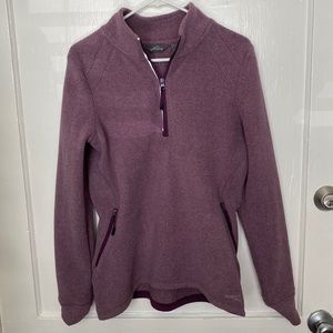eddie bauer half zip sweatshirt
